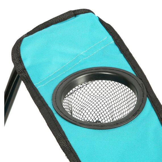 NILS CAMP krzesło turystyczne wędkarskie składane z oparciem NC3044, Kolor: niebieski, Waga: 0,5, 9 zdjęcie