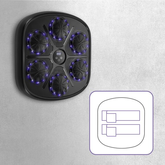 HMS tarcza elektroniczna bokserska z bluetooth z rękawicami TB03, 9 zdjęcie