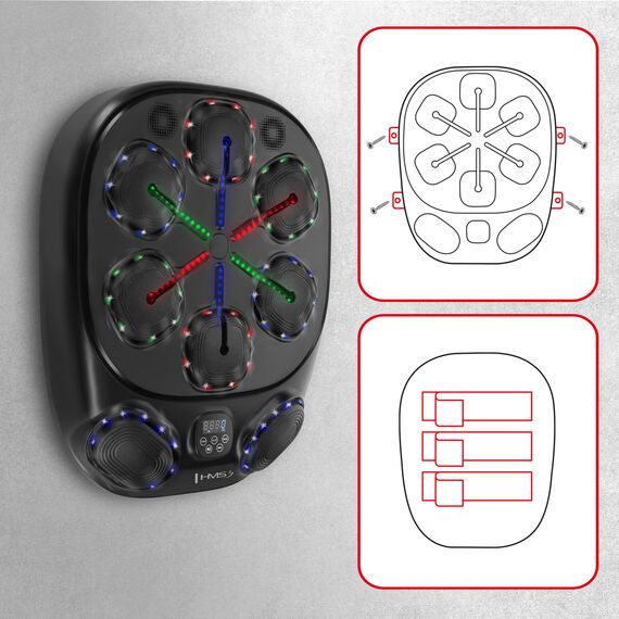 HMS tarcza elektroniczna bokserska z bluetooth z rękawicami TB10, 13 zdjęcie