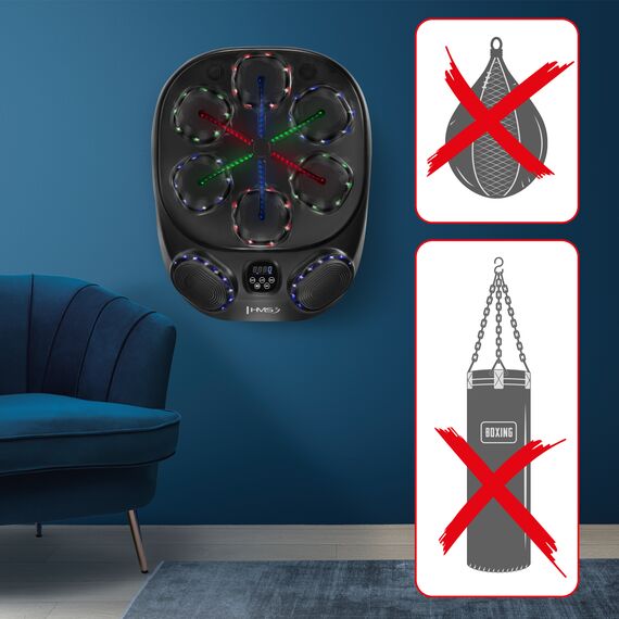 HMS tarcza elektroniczna bokserska z bluetooth z rękawicami TB10, 12 zdjęcie