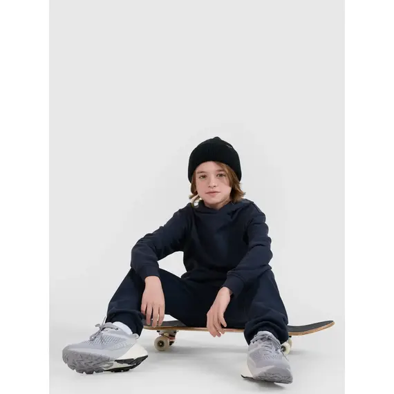 4F spodnie bawełniane dziecięce dresowe 4FJWMM00TTROM1188 granatowe, Kolor: granatowy, Rozmiar: 164, 4 zdjęcie