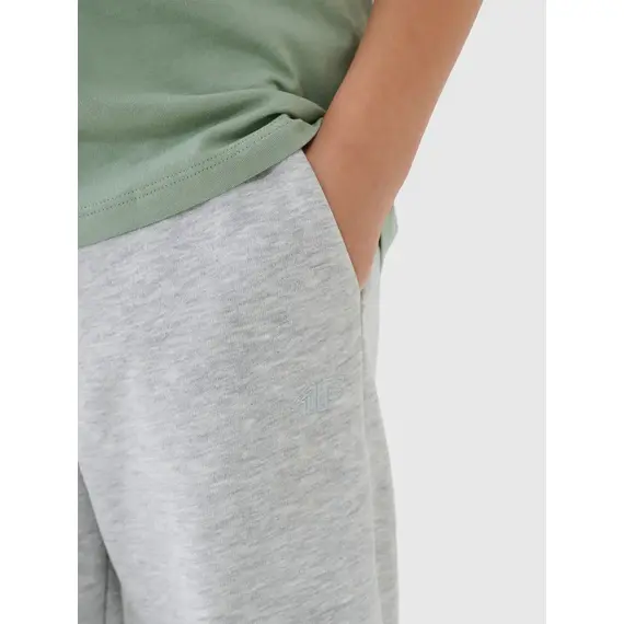 4F spodnie bawełniane dziecięce dresowe 4FJWMM00TTROM1188 szare, Kolor: szary, Rozmiar: 164, 5 zdjęcie