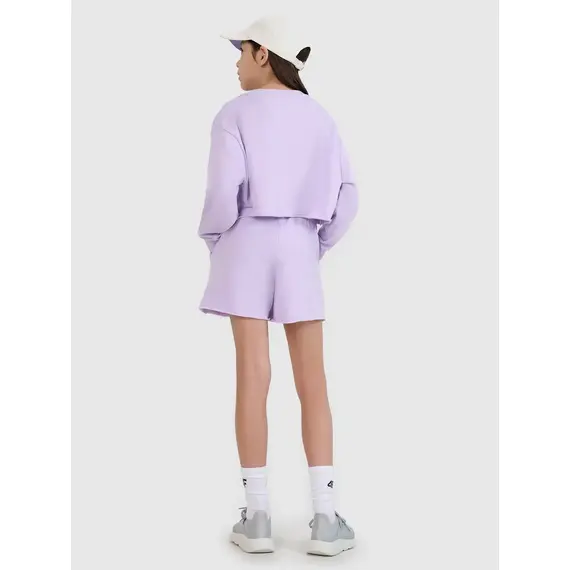 4F krótkie spodenki dziecięce 4FJWSS25TSHOF484 fioletowe, Kolor: fioletowy, Rozmiar: 146, 3 zdjęcie