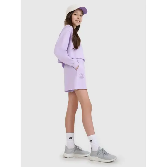 4F krótkie spodenki dziecięce 4FJWSS25TSHOF484 fioletowe, Kolor: fioletowy, Rozmiar: 146, 2 zdjęcie
