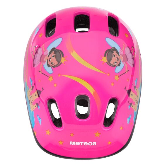 Kask rowerowy Meteor KS06 Dragon, Kolor: fuksjowy, Rozmiar: 48-52, 3 zdjęcie