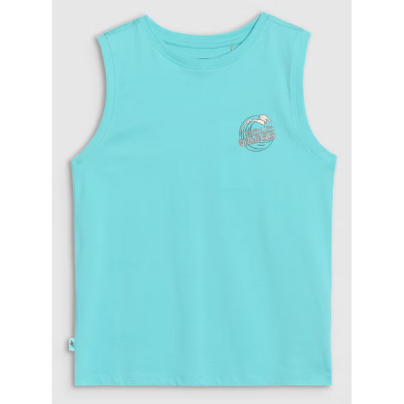 4F koszulka dziecięca bez rękawków dla chłopca 4FJWSS25TSLEM162 miętowa, Kolor: niebieski, Rozmiar: 164, 2 zdjęcie