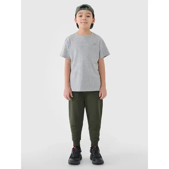 4F koszulka bawełniana t-shirt dla chłopca 4FJWMM00TTSHM2330 biała, Kolor: szary, Rozmiar: 158, 3 zdjęcie