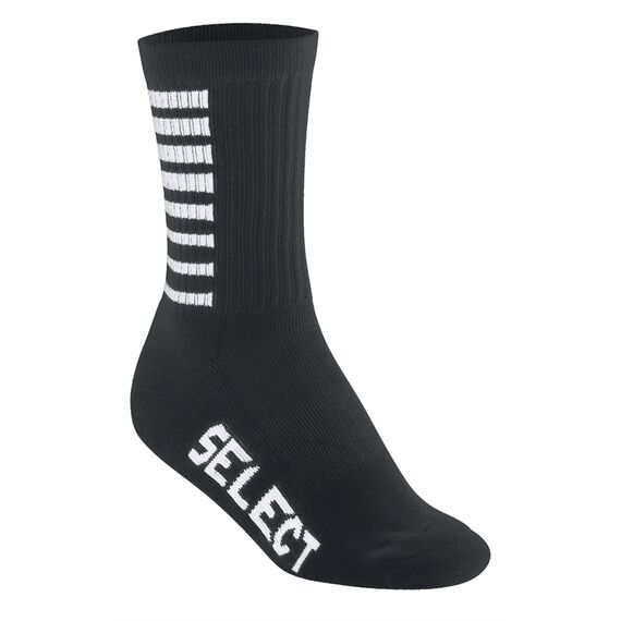 SELECT skarpety piłkarskie treningowe getry Striped czarne, Kolor: czarny, Waga: 0.075, Rozmiar: 46-48