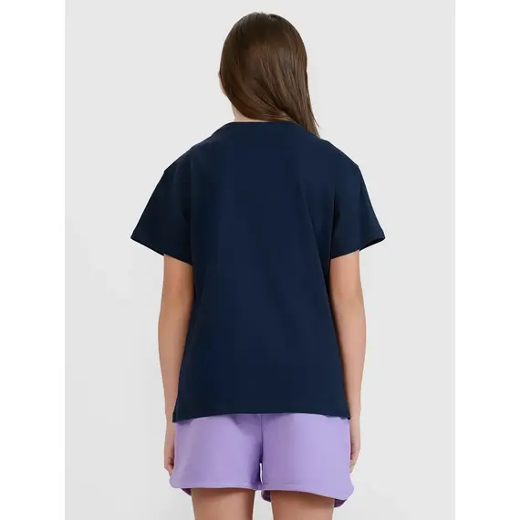 4F t-shirt dziecięcy koszulka dla dziewczynki 4FJWMM00TTSHF2332 granatowa, Kolor: granatowy, Rozmiar: 152, 2 zdjęcie 4F t-shirt dziecięcy koszulka dla dziewczynki 4FJWMM00TTSHF2332 granatowa, Kolor: granatowy, Rozmiar: 152, 2 zdjęcie