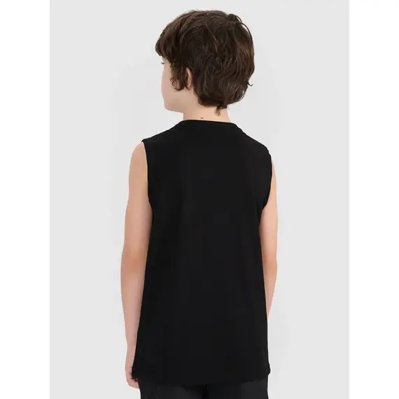 4F koszulka dziecięca bezrękawnik dla chłopca 4FJWSS25TSLEM164 czarna, Kolor: czarny, Rozmiar: 128, 5 zdjęcie 4F koszulka dziecięca bezrękawnik dla chłopca 4FJWSS25TSLEM164 czarna, Kolor: czarny, Rozmiar: 128, 5 zdjęcie