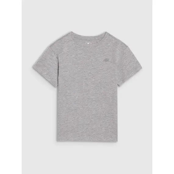 4F koszulka bawełniana t-shirt dla chłopca 4FJWMM00TTSHM2330 biała, Kolor: szary, Rozmiar: 146, 4 zdjęcie