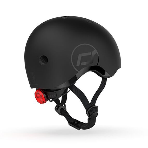 SCOOTANDRIDE Kask S-M dla dzieci 3+ czarny, Kolor: czarny, Rozmiar: S-M, 7 zdjęcie
