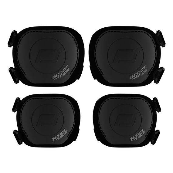 SCOOTANDRIDE Zestaw ochraniaczy dla dzieci czarne, Kolor: czarny, Rozmiar: S, 5 zdjęcie