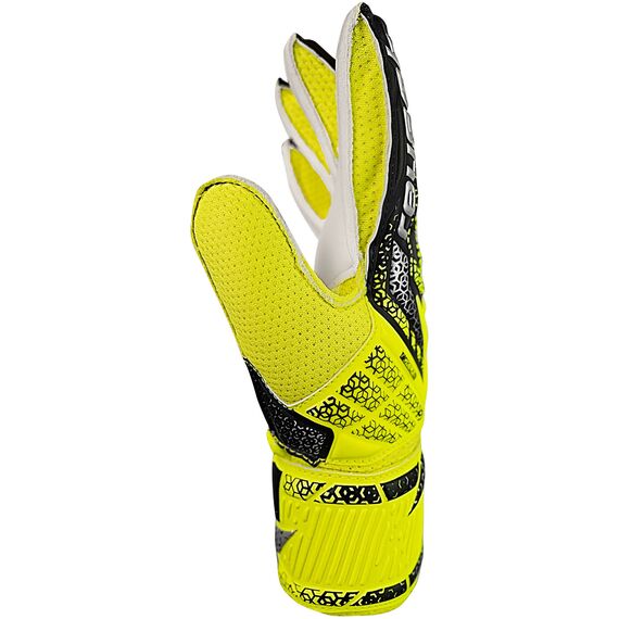 REUSCH rękawice bramkarskie Attrakt Solid Junior, Kolor: żółty, Rozmiar: 6.5, 4 zdjęcie