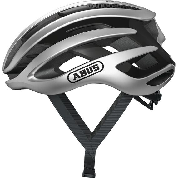 ABUS kask rowerowy AIRBREAKER srebrny, Kolor: srebrny, Rozmiar: 51-55