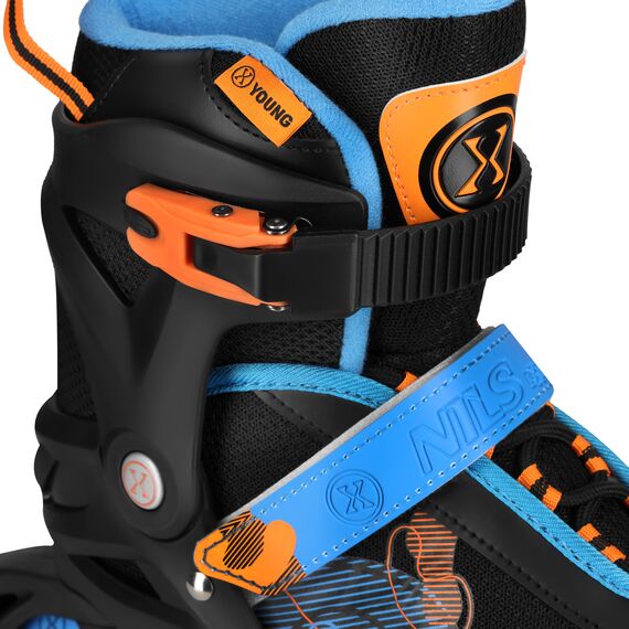 NILS EXTREME rolki rekreacyjne dla dziewczynek NA13808 COSMO, Kolor: czarny, Rozmiar: 34-37, 6 zdjęcie