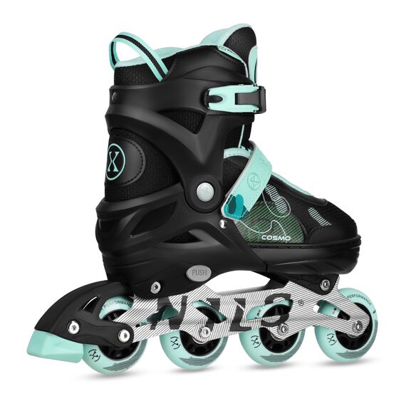 NILS EXTREME rolki rekreacyjne dla dziewczynek NA13808 COSMO, Kolor: zielony, Rozmiar: 34-37, 3 zdjęcie