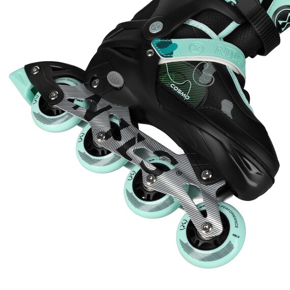 NILS EXTREME rolki rekreacyjne dla dziewczynek NA13808 COSMO, Kolor: zielony, Rozmiar: 34-37, 5 zdjęcie