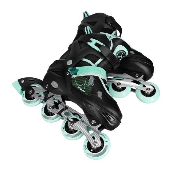 NILS EXTREME rolki rekreacyjne dla dziewczynek NA13808 COSMO, Kolor: zielony, Rozmiar: 34-37, 4 zdjęcie