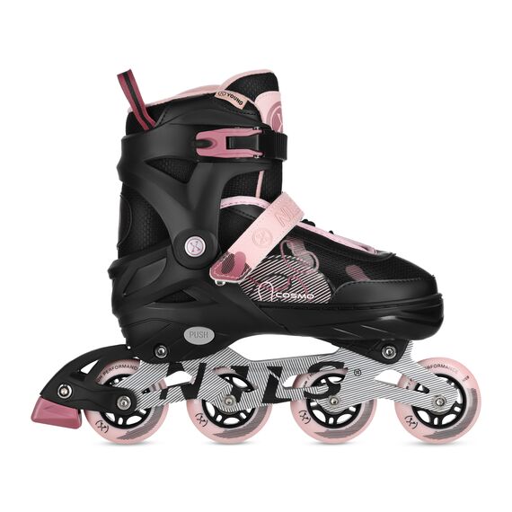 NILS EXTREME rolki rekreacyjne dla dziewczynek NA13808 COSMO, Kolor: różowy, Rozmiar: 38-41, 2 zdjęcie