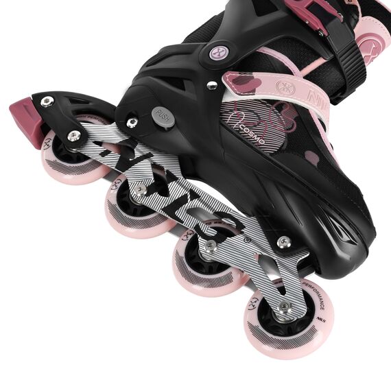 NILS EXTREME rolki rekreacyjne dla dziewczynek NA13808 COSMO, Kolor: różowy, Rozmiar: 38-41, 5 zdjęcie