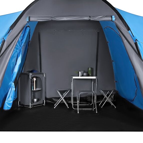 NILS CAMP namiot turystyczny z przedsionkiem rodzinny NC6031 HIGHLAND, Kolor: szary, 7 zdjęcie