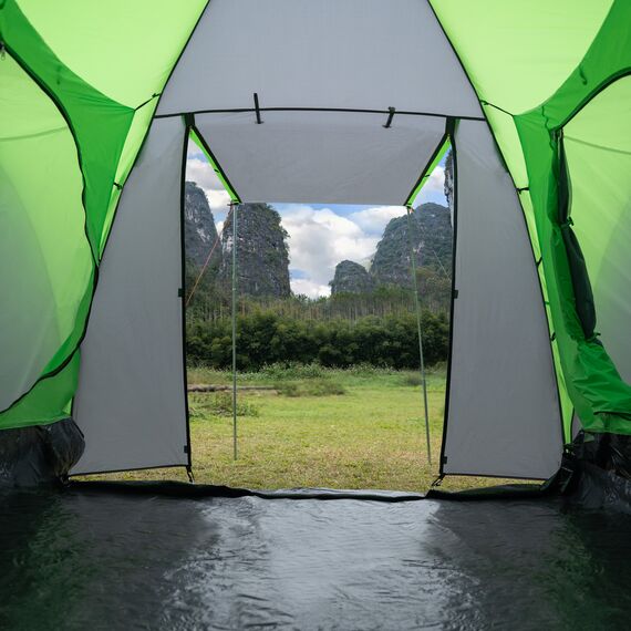 NILS CAMP namiot turystyczny 4 osobowy NC6431 HIGHLAND, Kolor: zielony, 5 zdjęcie