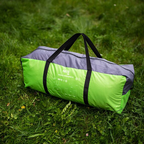 NILS CAMP namiot turystyczny 4 osobowy NC6431 HIGHLAND, Kolor: zielony, 2 zdjęcie