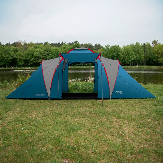 NILS CAMP namiot turystyczny 4 osobowy NC6431 HIGHLAND, Kolor: granatowy, 4 zdjęcie