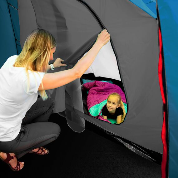 NILS CAMP namiot turystyczny 4 osobowy NC6431 HIGHLAND, Kolor: granatowy, 2 zdjęcie