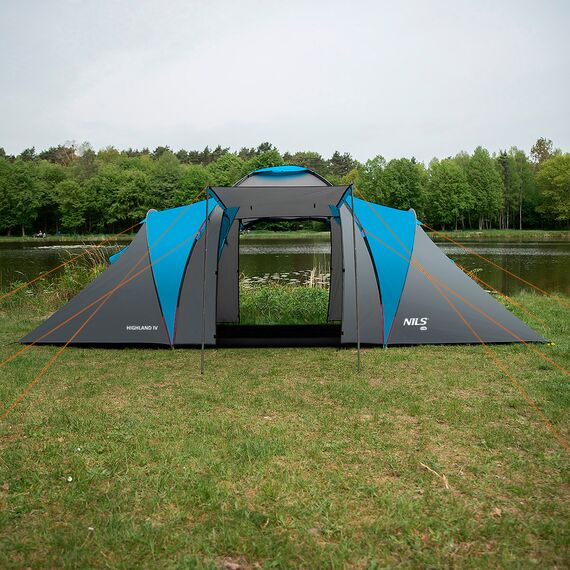 NILS CAMP namiot turystyczny 4 osobowy NC6431 HIGHLAND, Kolor: szary, 9 zdjęcie