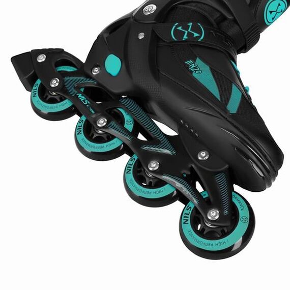 NILS EXTREME łyżworolki 2w1 rolki regulowane z kaczukowymi kołami NH382 niebieskie, Kolor: niebieski, Rozmiar: 40-43, 5 zdjęcie