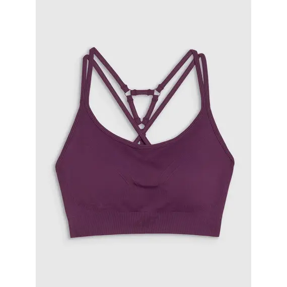 4F biustonosz sportowy treningowy z niskim wsparciem 4FWSS25USBAF166 fioletowy, Kolor: fioletowy, Rozmiar: S, 6 zdjęcie