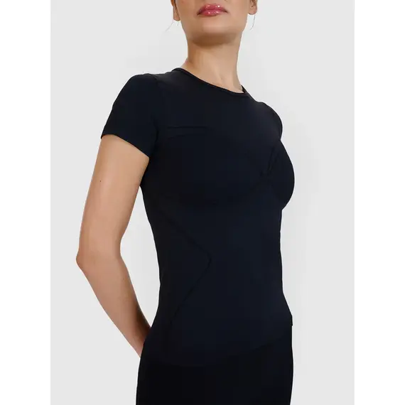 4F koszulka damska t-shirt do ćwiczeń 4FWSS25TFTSF1270 czarny, Kolor: czarny, Rozmiar: M/L, 4 zdjęcie