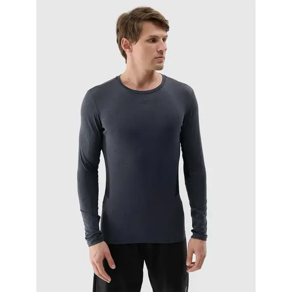 4F koszulka z długim rekawem treningowa longsleeve 4FWSS25TFLOM372 granatowy, Kolor: granatowy, Rozmiar: XL