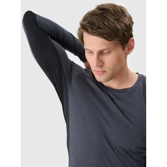 4F koszulka z długim rekawem treningowa longsleeve 4FWSS25TFLOM372 granatowy, Kolor: granatowy, Rozmiar: M, 3 zdjęcie