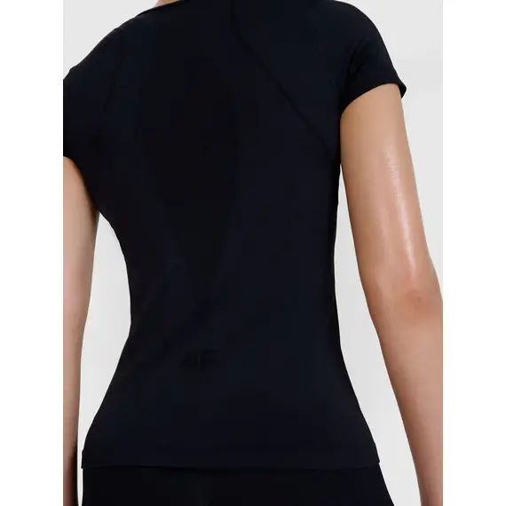 4F koszulka damska t-shirt do ćwiczeń 4FWSS25TFTSF1270 czarny, Kolor: czarny, Rozmiar: XS/S, 5 zdjęcie