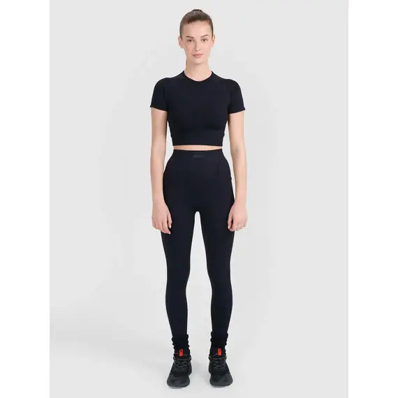 4F koszulka crop-top do ćwiczeń fitness 4FRSS25TFTSF1757 czarny, Kolor: czarny, Rozmiar: M/L, 3 zdjęcie 4F koszulka crop-top do ćwiczeń fitness 4FRSS25TFTSF1757 czarny, Kolor: czarny, Rozmiar: M/L, 3 zdjęcie