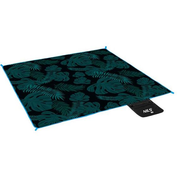 NILS CAMP koc turystyczny z warstwą aluminiową 200x200cm NC2222 zielony, Kolor: czarny