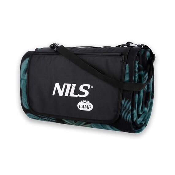 NILS CAMP koc turystyczny z warstwą aluminiową 200x200cm NC2222 zielony, Kolor: czarny, 4 zdjęcie NILS CAMP koc turystyczny z warstwą aluminiową 200x200cm NC2222 zielony, Kolor: czarny, 4 zdjęcie