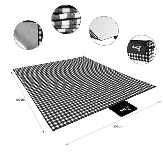 NILS CAMP koc turystyczny z warstwą aluminiową 200x200cm NC2311, 2 zdjęcie