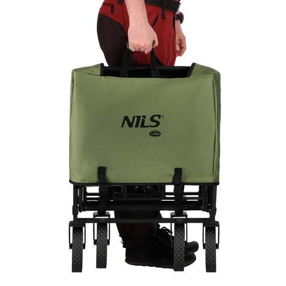NILS CAMP wózek transportowy turystyczny 150L NC2602 zielony, 11 zdjęcie