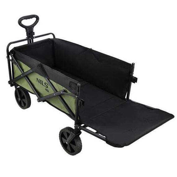 NILS CAMP wózek transportowy turystyczny 150L NC2602 zielony, 2 zdjęcie