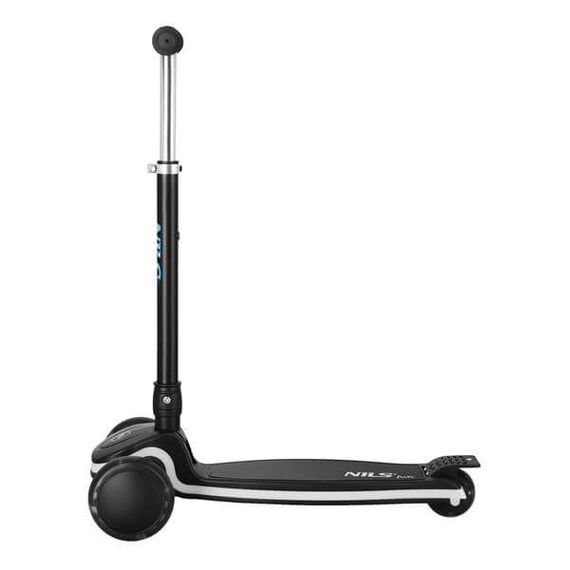 NILS EXTREME hulajnoga trójkołowa świecąca LED HLB1306 czarna, 4 zdjęcie