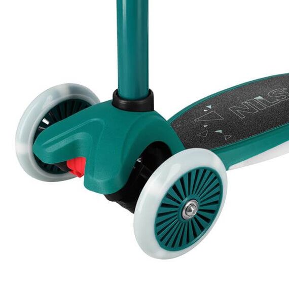 NILS EXTREME hulajnoga trójkołowa świecąca LED HLB1310 zielona, Kolor: zielony, Rozmiar: one size, 6 zdjęcie