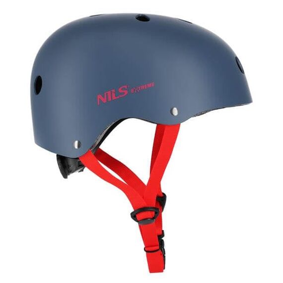 NILS EXTREME kask skatingowy orzeszek MTW001 szary/czerwony, Kolor: czerwony, Rozmiar: S, 2 zdjęcie