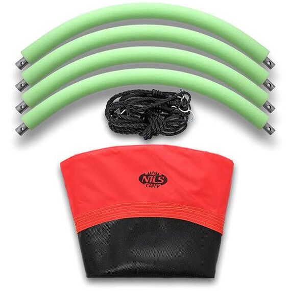 NILS FUN huśtawka dla dzieci bocianie gniazdo NB5003, Kolor: czerwony, Rozmiar: one size, 7 zdjęcie