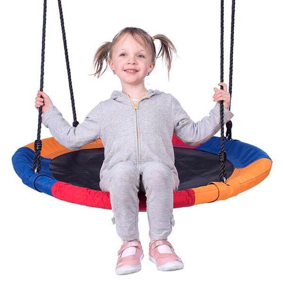 NILS FUN huśtawka dla dzieci bocianie gniazdo NB5003, Kolor: Multikolor, Rozmiar: one size, 8 zdjęcie