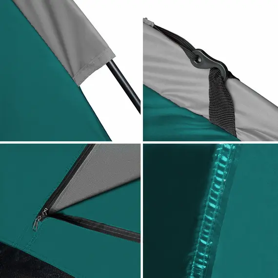 NILS CAMP namiot turystyczny rodzinny 2 osobowy hiker zielony, Kolor: zielony, 9 zdjęcie