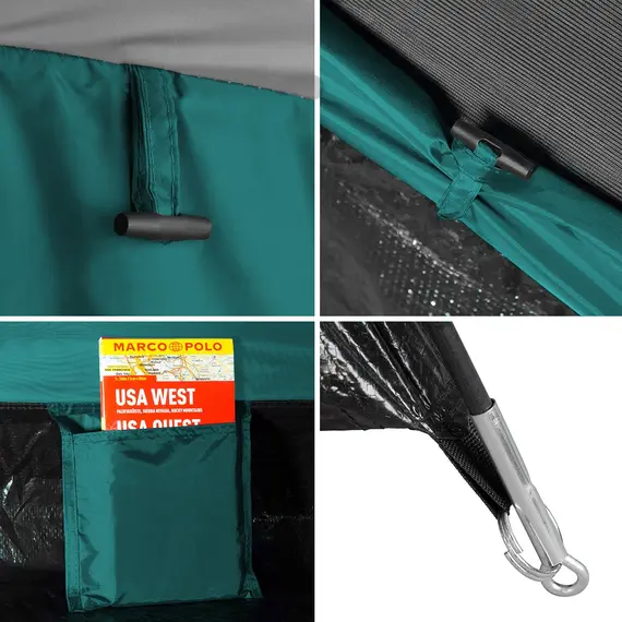 NILS CAMP namiot turystyczny rodzinny 2 osobowy hiker zielony, Kolor: zielony, 10 zdjęcie